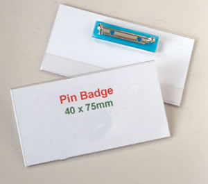 Clear Card Holder Badge (pin fitting)