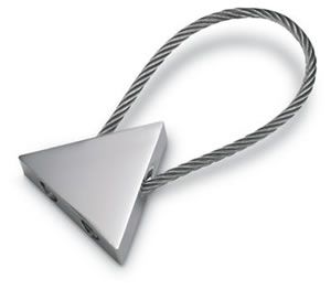 Triangle Metal Promotional Keyring