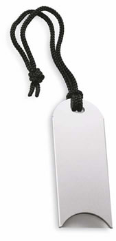 Curve Aluminium Luggage Tag