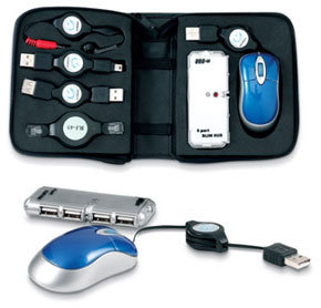 IT Toolbox - Computer Mouse, USB Hub, Telephone