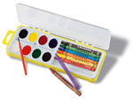 Children's Paint and Crayon box