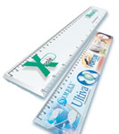 3D Tridemensional 33cm Crystal Ruler