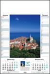 Around the World Memo Wall Calendar