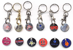 Coin Size Promotional Keychain