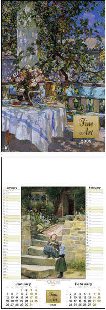 Fine Art Memo Wall Calendar