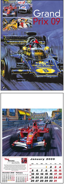 Grand Prix Wall Calendar