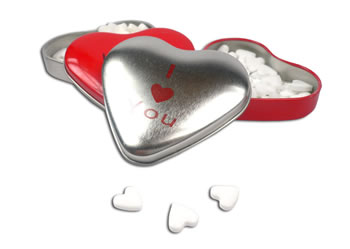 Heart Shaped Mint Tin