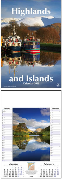 Highlands and Islands Memo Wall Calendar