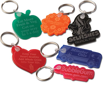 Keyrings - Embossed Shapes