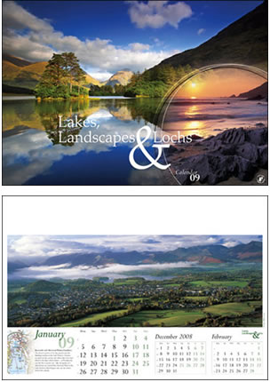 Lakes, Landscapes and Lochs Wall Calendar