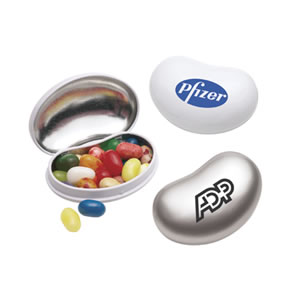 Jelly Bean Shaped Tin