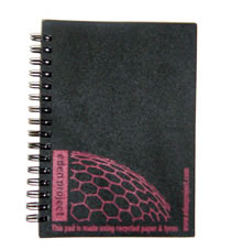 Recycled Tyre A6 Notepads