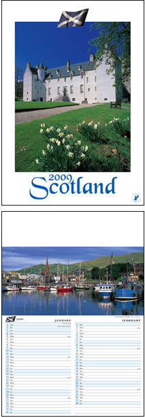 Scotland Memo Wall Calendar