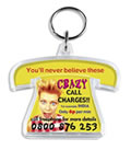 Telephone Shaped Promotional Keyring