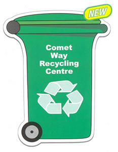 Shaped Promotional Magnets - Recycle Bin