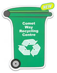 Shaped Promotional Magnets - Recycle Bin