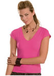 Woman V-Neck T-Shirt H5910