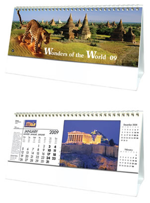 Wonders Of The World Desk Calendar