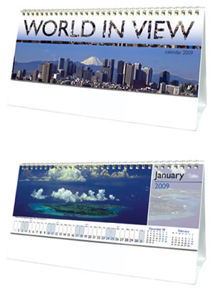 World in View Desk Calendar