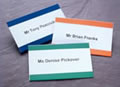 Colour Coded Card Holder Badge (pin fitting)