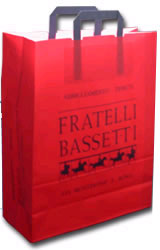 Paper Tape Handle Promotional Carrier Bag
